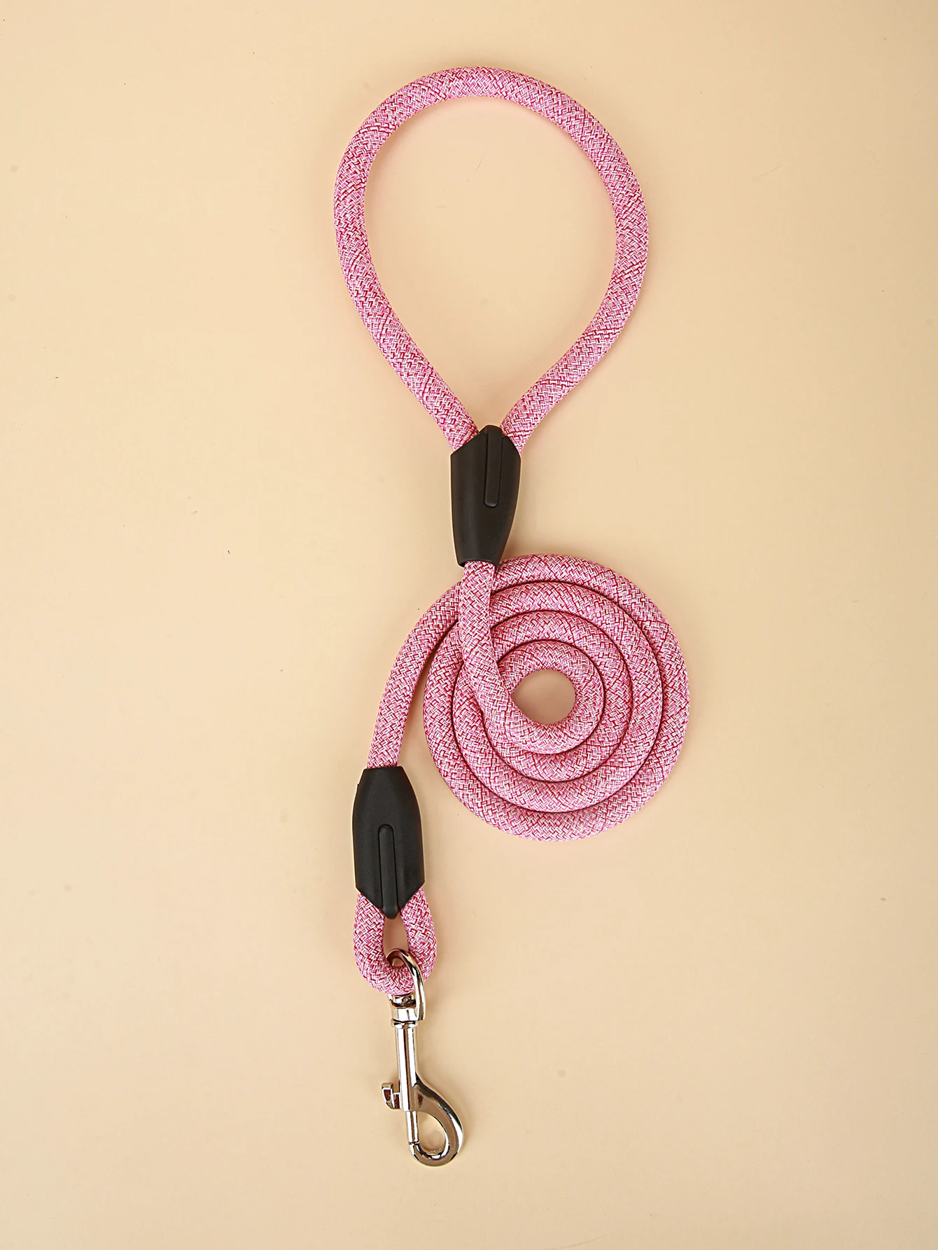 1PC Pet Fine Grain Round Rope Pink Leash Medium And Large Dog Leash