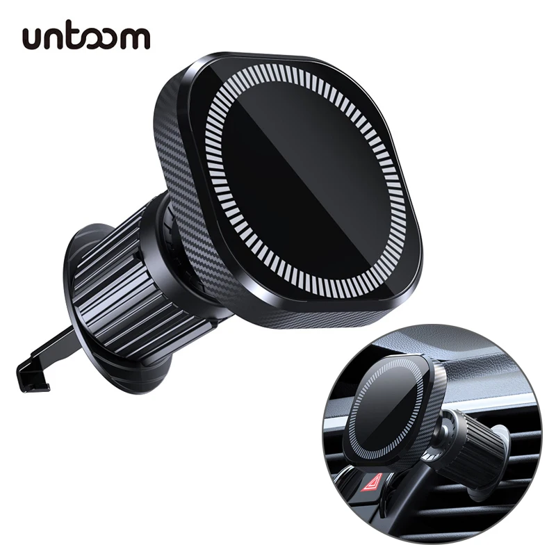 Magnetic Car Phone Holder Universal Car Air Vent Clip Magnet Phone Mount for iPhone 15/14/13/12 Pro Max Mini MagSafe Case Xiaomi