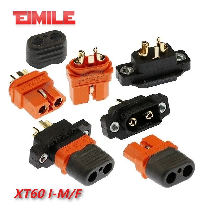 30A XT60IPW-M Amass Aircraft Model Power Battery Plug with Signal Pin Male Female 2+1 DC XT60I-F/M Connector Bullet Plugs For RC