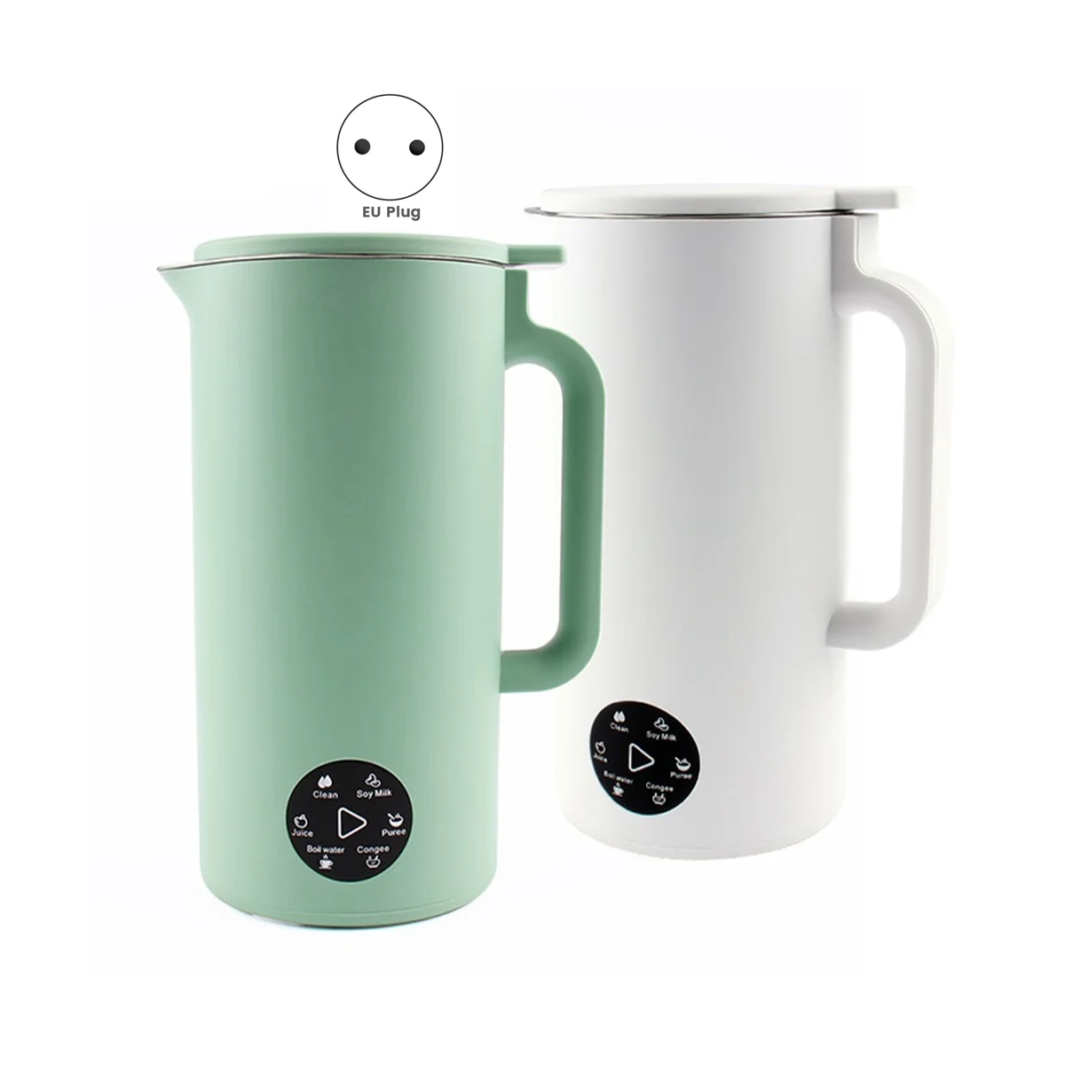 صانع حليب الصويا الكهربائية ، خلاط الطعام ، عصارة ، طاحونة الحبوب ، آلة حليب فول الصويا ، خلاط خالية من مرشح ، الأخضر الاتحاد الأوروبي التوصيل