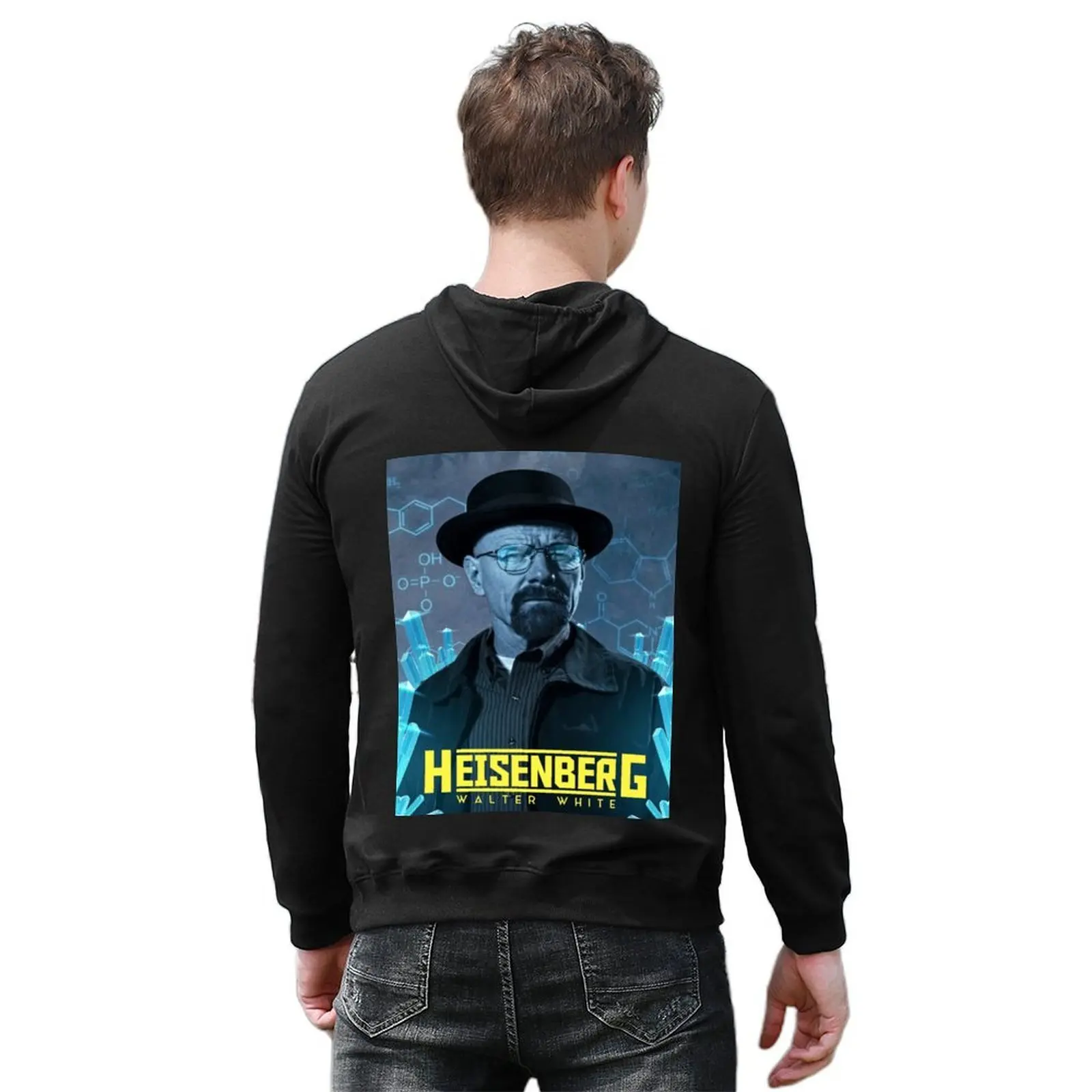 Walter White Blue Crystal Hoodie mens designer clothes autumn new products men's sweat-shirt fashion men new in hoodies