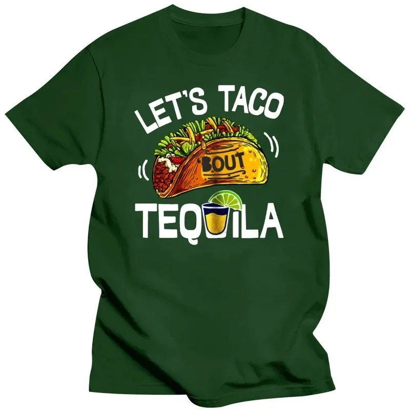 2024 Funny Tacos and Tequila Shirt Mexican Sombrero Gift T-Shirt Black-Navy Men-Women Fitness Tee Shirt