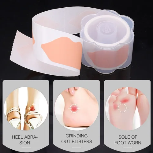 Imagen 2 del producto Parches de silicona antidesgaste para pies, 6 estilos, Gel Invisible para mujeres y hombres, Protector de talón, parche adhesivo para el cuidado de los pies, pegatinas, cojín