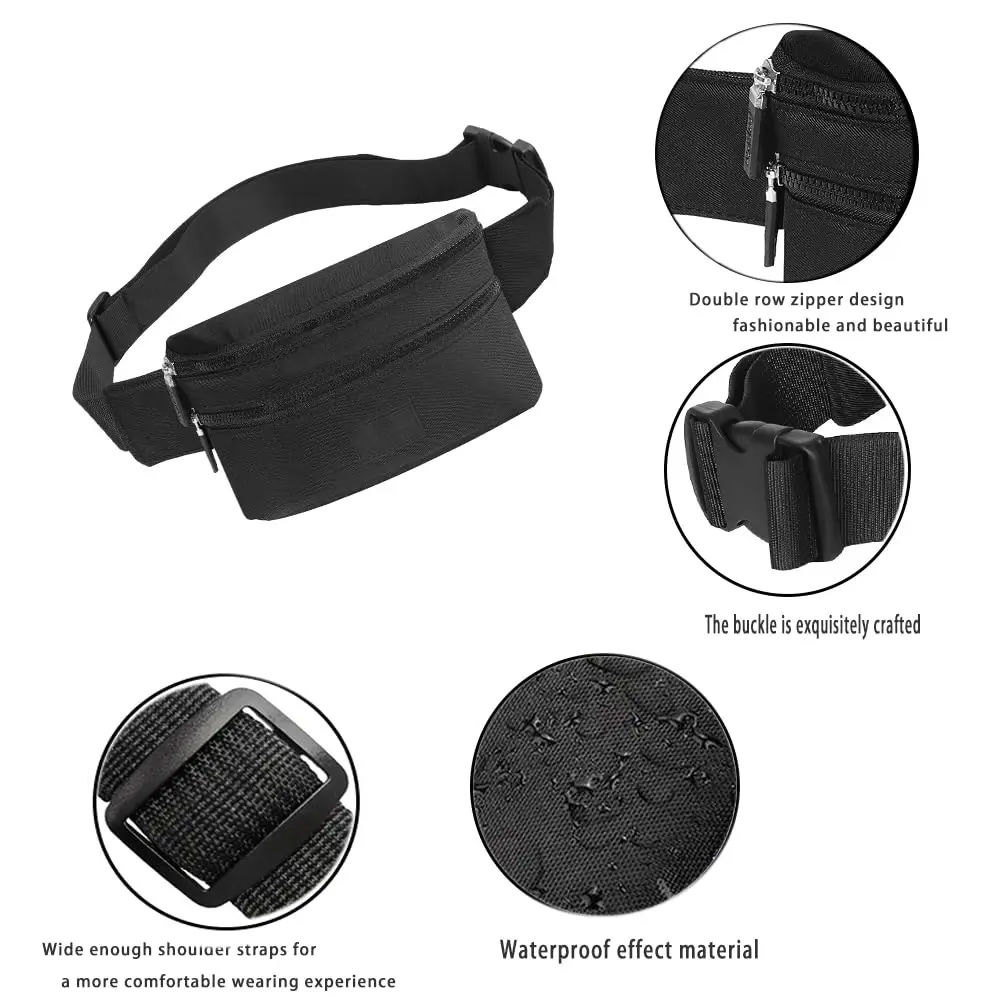 Bumbags Waist Fanny Pack Ladies Fashion Bum Bag with Adjustable Belt for Sport Running Hiking Jogging Girls Women