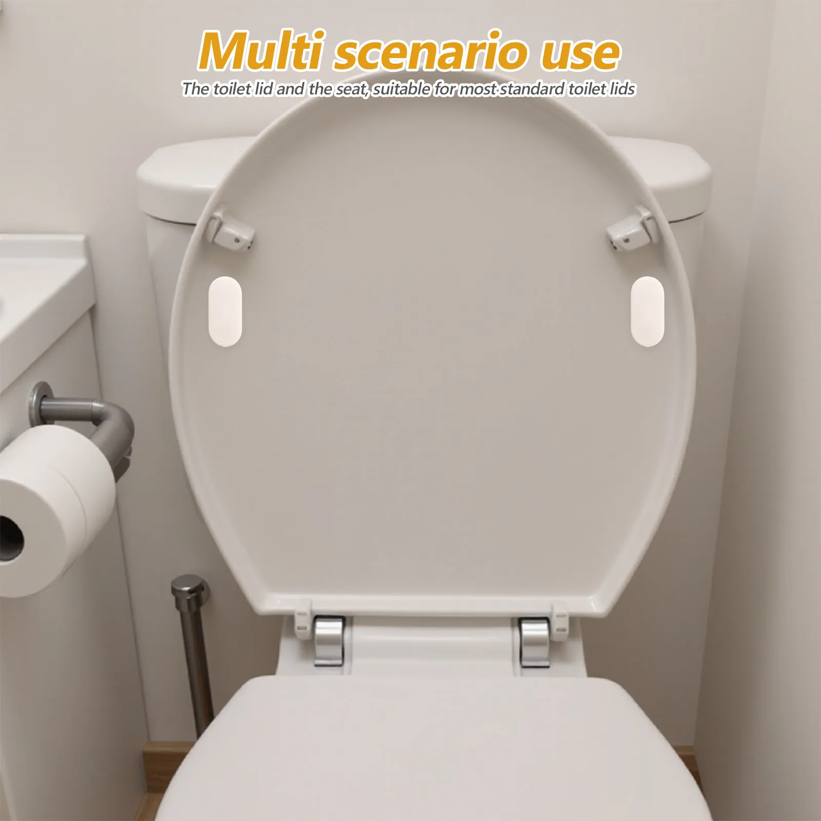 

4Pcs Toilet Seat Spacers Noise Dampening Toilet Seat Bumpers Bathroom Shock Absorber Buffer Pads Stabilizer Kit Universal