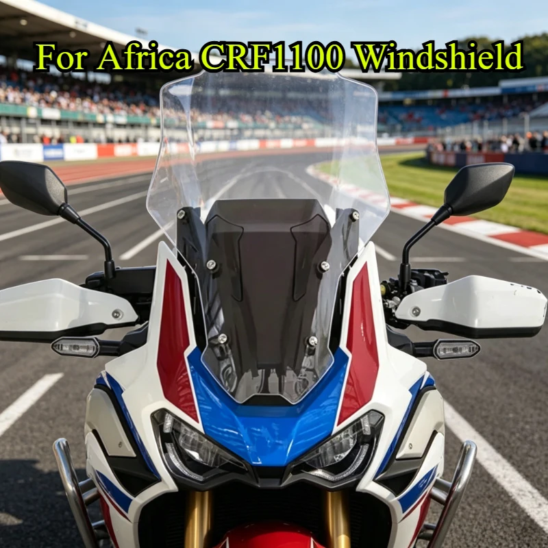 For Honda Africa Dual Cylinder CRF1100 CRF1000 Motorcycle Front Windshield Modified Parts Thickened Wind Protection Device