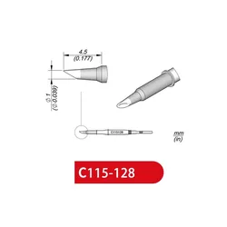 C115-128 Soldering Tips for JBC NASE/NANE NT115 sugon A9/A9pro/T36/T3602 T115 Soldering Station Handle