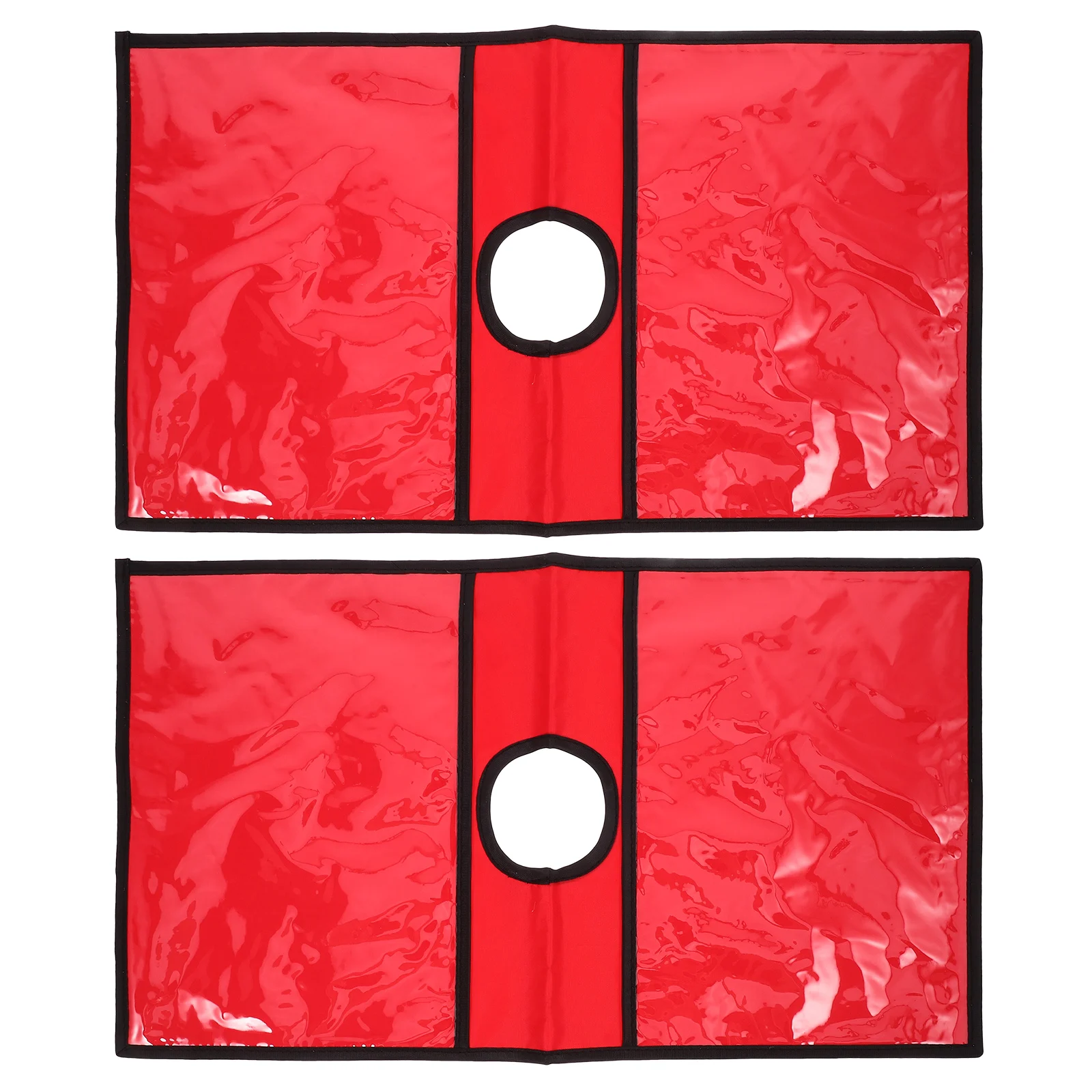 2 Pieces Cone Warning Sign Bright Yellow Reflective Traffic Cone Sleeve For Cushion Covers for Safety Vest Pocket PE PVC