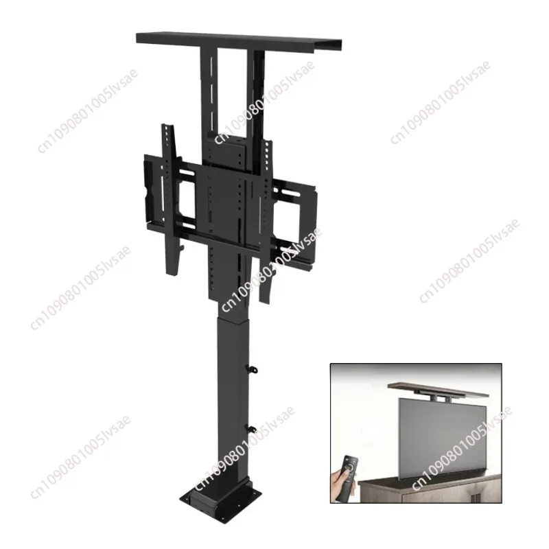 32-70 Inches Motorized Hidden TV Cabinet Lift Electrically Height-Adjustable TV Bracket for Installation with Remote Control