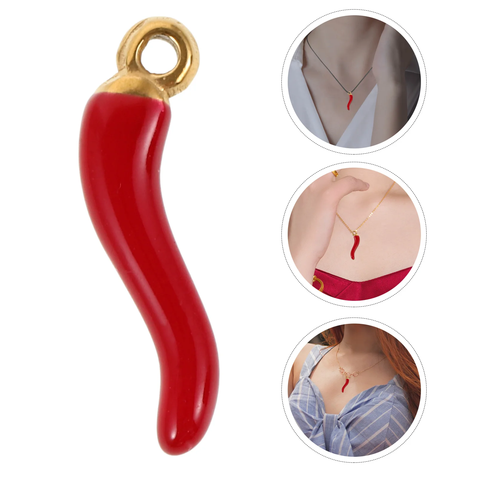 

5Pcs Durable Stainless Steel Pepper Charms DIY Jewelry Making Materials Earrings Necklaces Bracelets Pendants Jewelry Charms