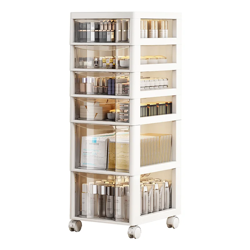 

German cosmetics storage cabinet, desktop skin care products, floor trolley rack