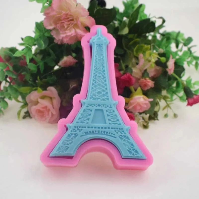 3D Eiffel Tower Silicone Candle Molds Handmade Tower Soap Gypsum Resin Casting Mold DIY Chocolate Cake Baking Tools Home Crafts