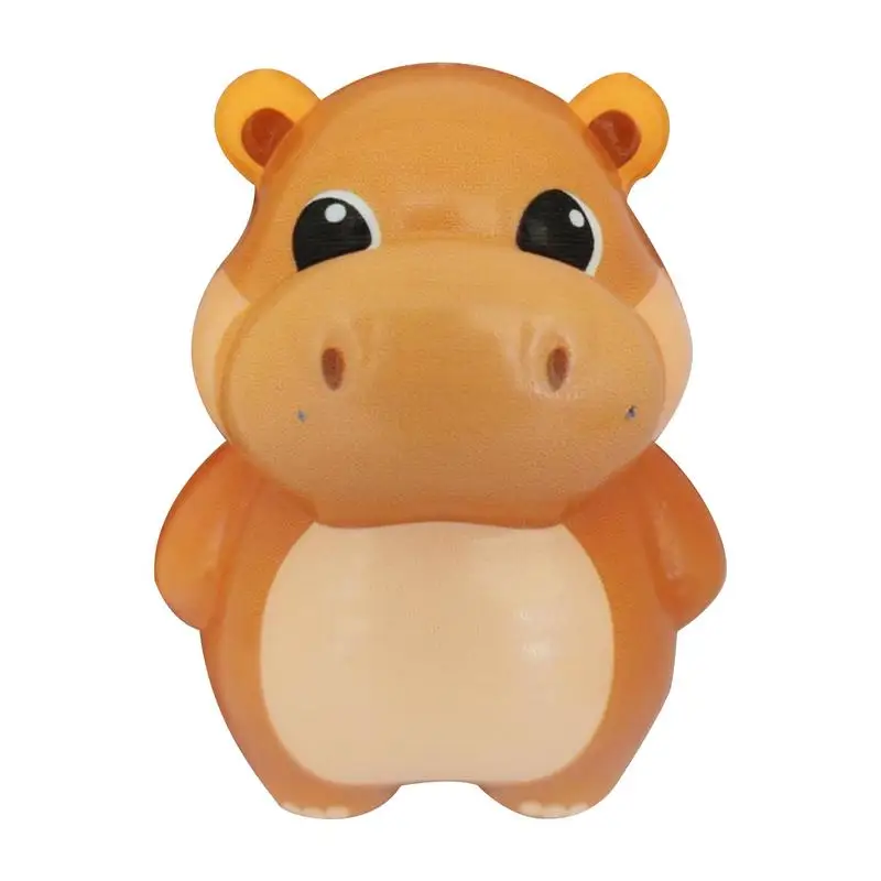 Cute Little Hippo Squeeze Toy Cute Creative Small Animal Fidget Toy Hippo Doll Squeeze Anti-Stress For Adults Boys Girls