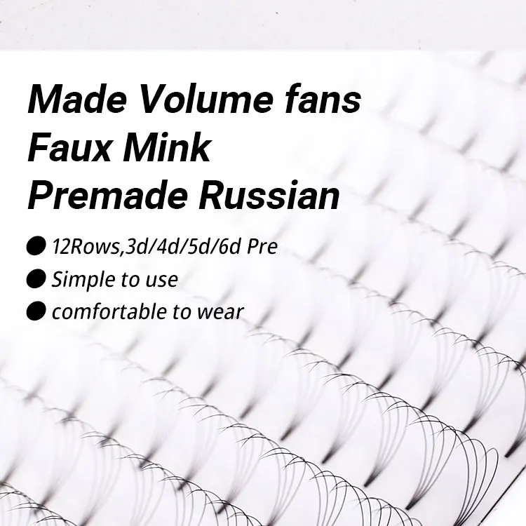MDNG Eyelashes Premade Wide Fans 3d/4d/5d/6d/ Short Stem J  B C D Volume Professional Eyelash Extensions Faux Mink