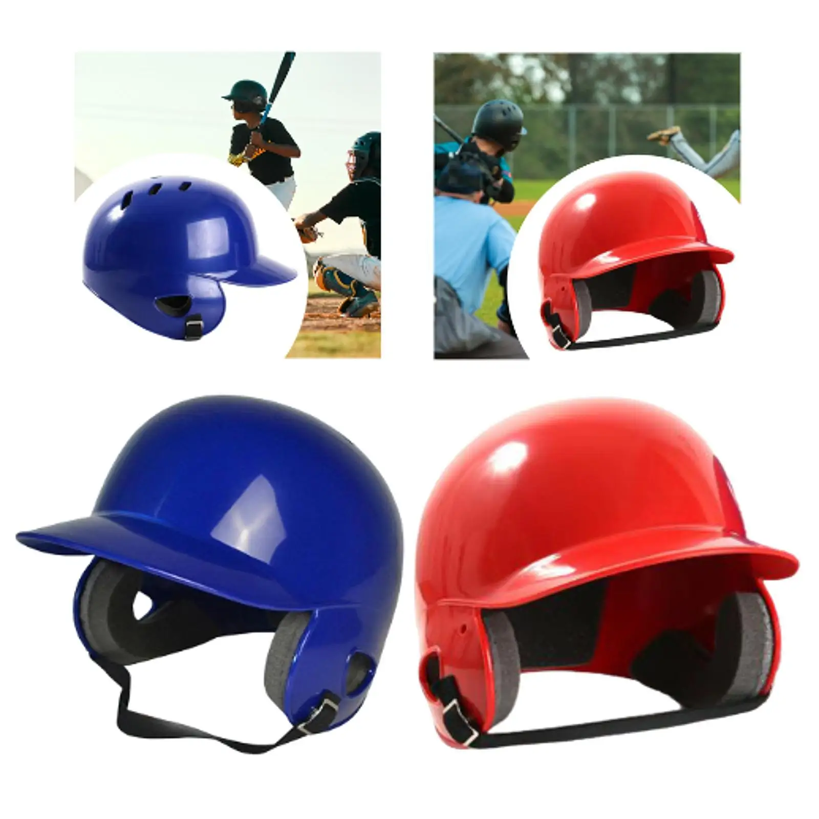 Capacete de rebatidas de beisebol portátil respirável para esportes de torneio de treinamento