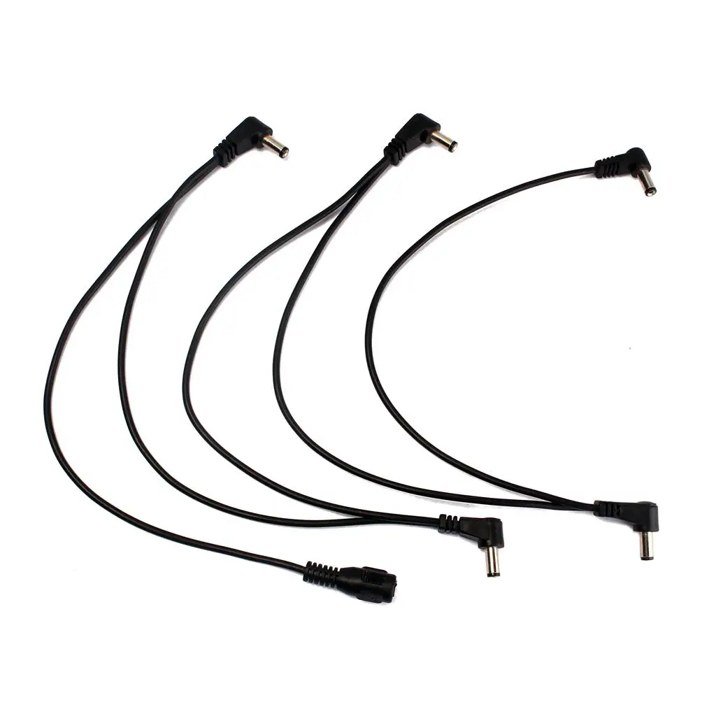 Five Ways Effects Pedal Cable Electric Guitar Daisy Chain Splitter Power Supply for Guitar Accessory and Replacement