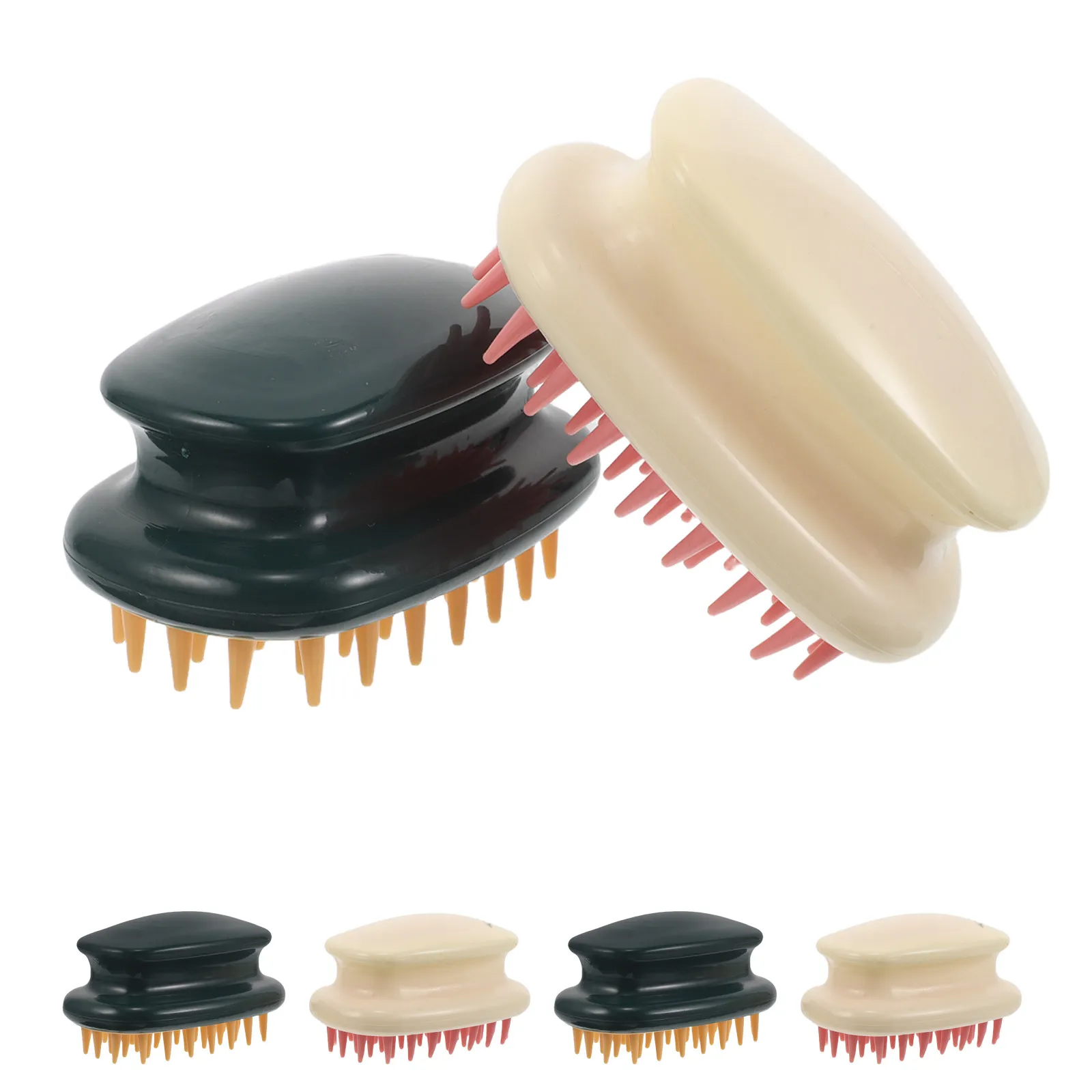 

6Pcs Scalp Brush Replacement Soft Tpr Bristles for Gentle Scalp Massage Exfoliation Shampoo Hair Washing Shower Dandruff Care