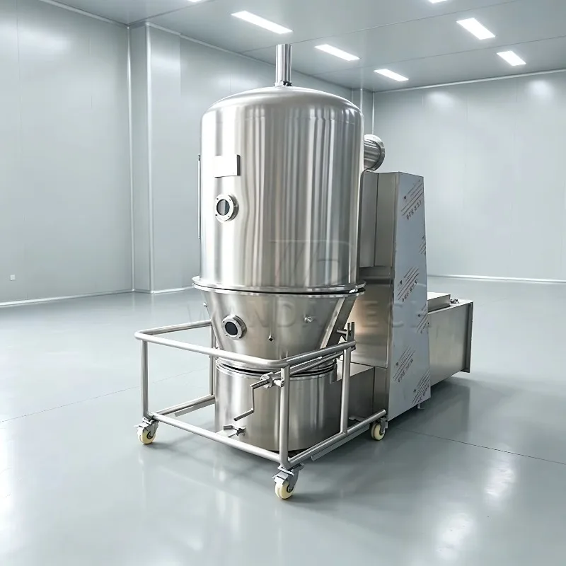 High Drying Efficiency Fluid Bed Drying Machine Food Processing Fluidized Bed Dryer Vertical Boiling Dryer Customized