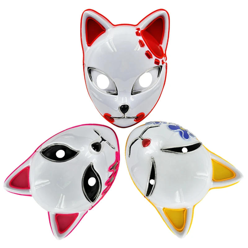 

Cosplay Masks: Anime Demon Characters Tanjirou, Sabito, Makomo for Halloween Costumes, Party Props & Gifts Accessories