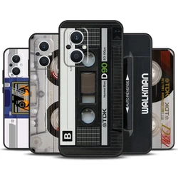 Retro Cassette Tape Case For OPPO Reno 4Z 5Z 8T 4 5 6 7 8 Lite 10 Pro OPPO Find X5 X6 Pro X2 Neo X3 Lite Cover