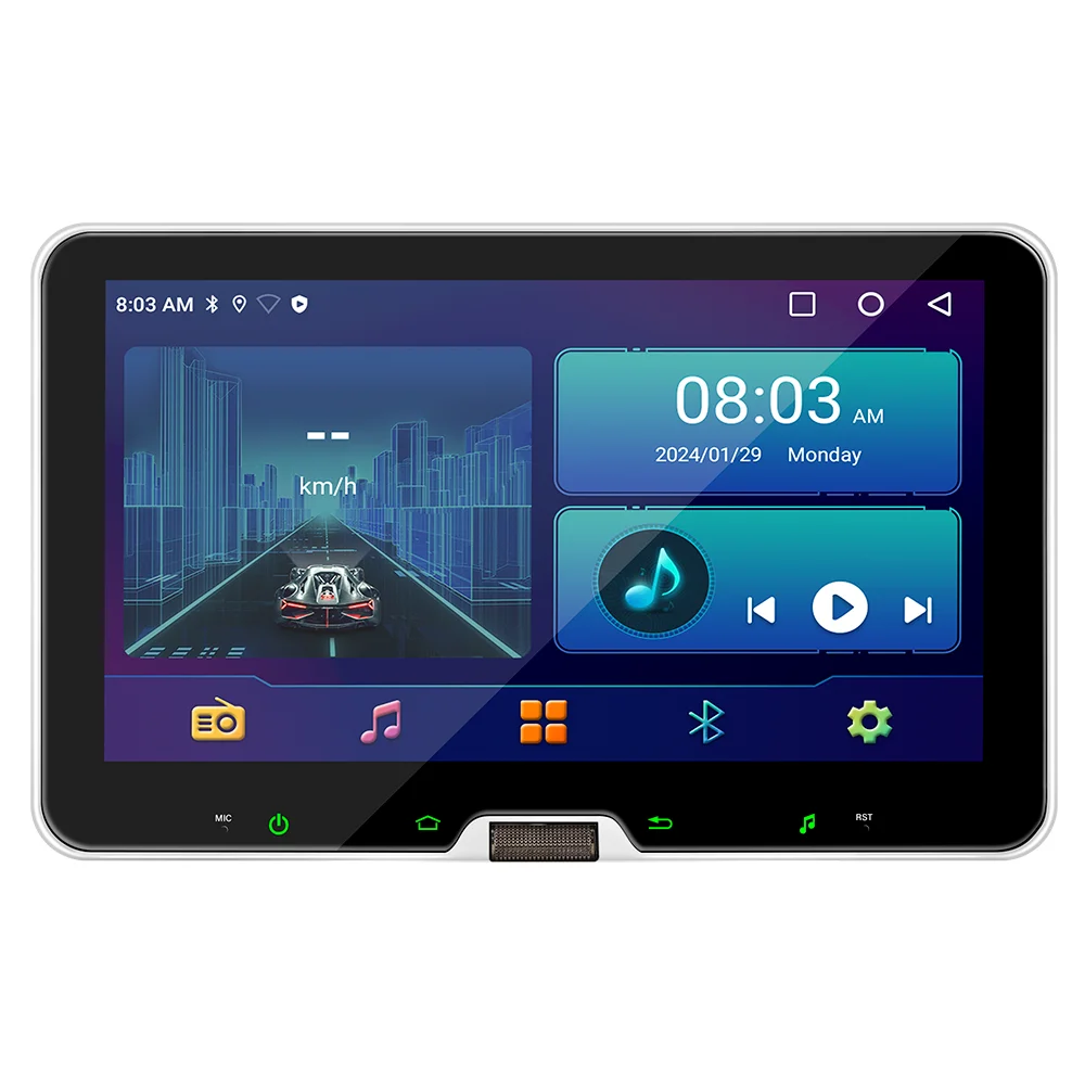 10.1 بوصة واحدة 1 الدين إلكترونيات السيارات أندرويد السيارات 360 درجة تدوير راديو السيارة Carplay أندرويد لتحديد المواقع واي فاي الملاحة لاعب #2