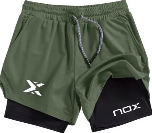 Imagen 2 del producto Novedad de verano, pantalones cortos deportivos de padel para hombre, pantalones cortos de tenis transpirables, pantalones de bádminton de secado rápido, ropa deportiva para correr al aire libre