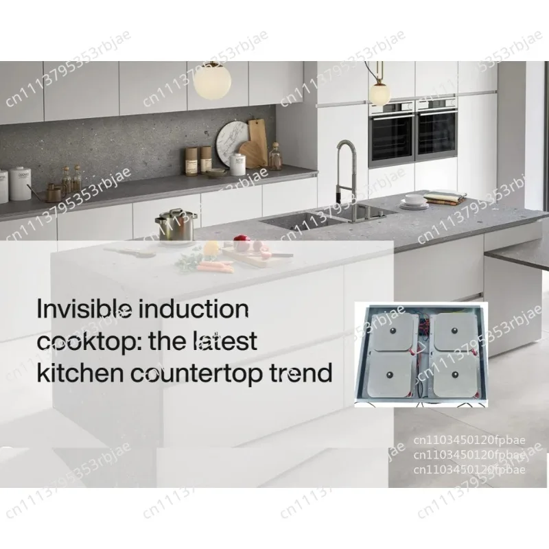 Half Bridge Technology 4 Hob Invisible Induction Cooktop Hidden Induction Cooker With Four Burners