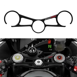 BMW S1000RR 2011-2022 için 3D reçine motosiklet karbon Fiber çıkartmalar üst üçlü kelepçe boyunduruğu durumda