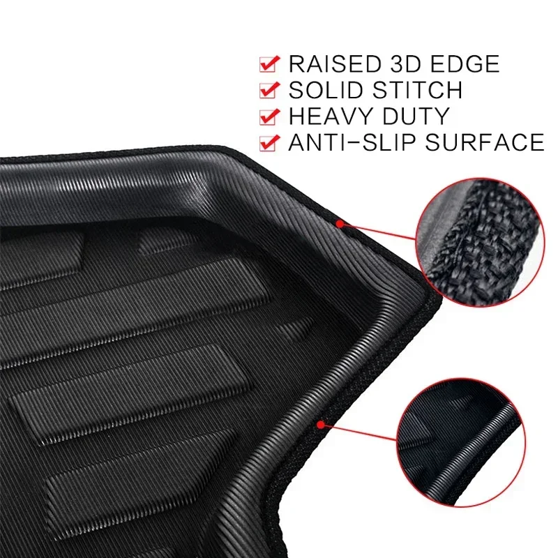 Car Rear Boot Cargo Liner Tray Trunk Floor Carpet Mats Carpets Pad Anti-dirty for Toyota Yaris L XP150 2014 - 2023 Hatchback