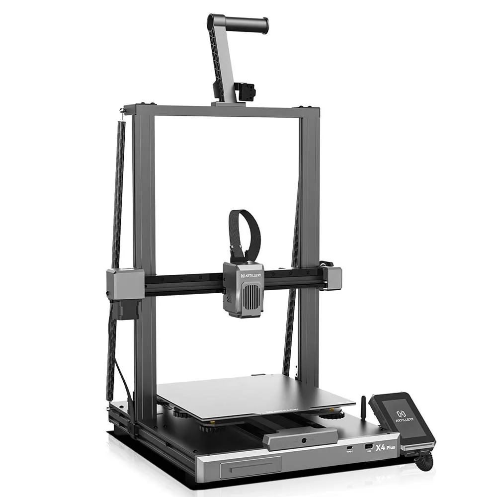 طابعة مدفعية Sidewinder X4 Plus ثلاثية الأبعاد عالية السرعة 500 مم/ثانية مع منطقة طباعة 300 × 300 × 400 مم X Y-محور طارد معدني آلة FDM
