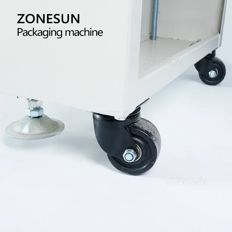 

ZONESUN Jet Heat Shrink Film Wrapping Machine Packaging Cosmetics Book Food CD Cookie Card Packing Machine