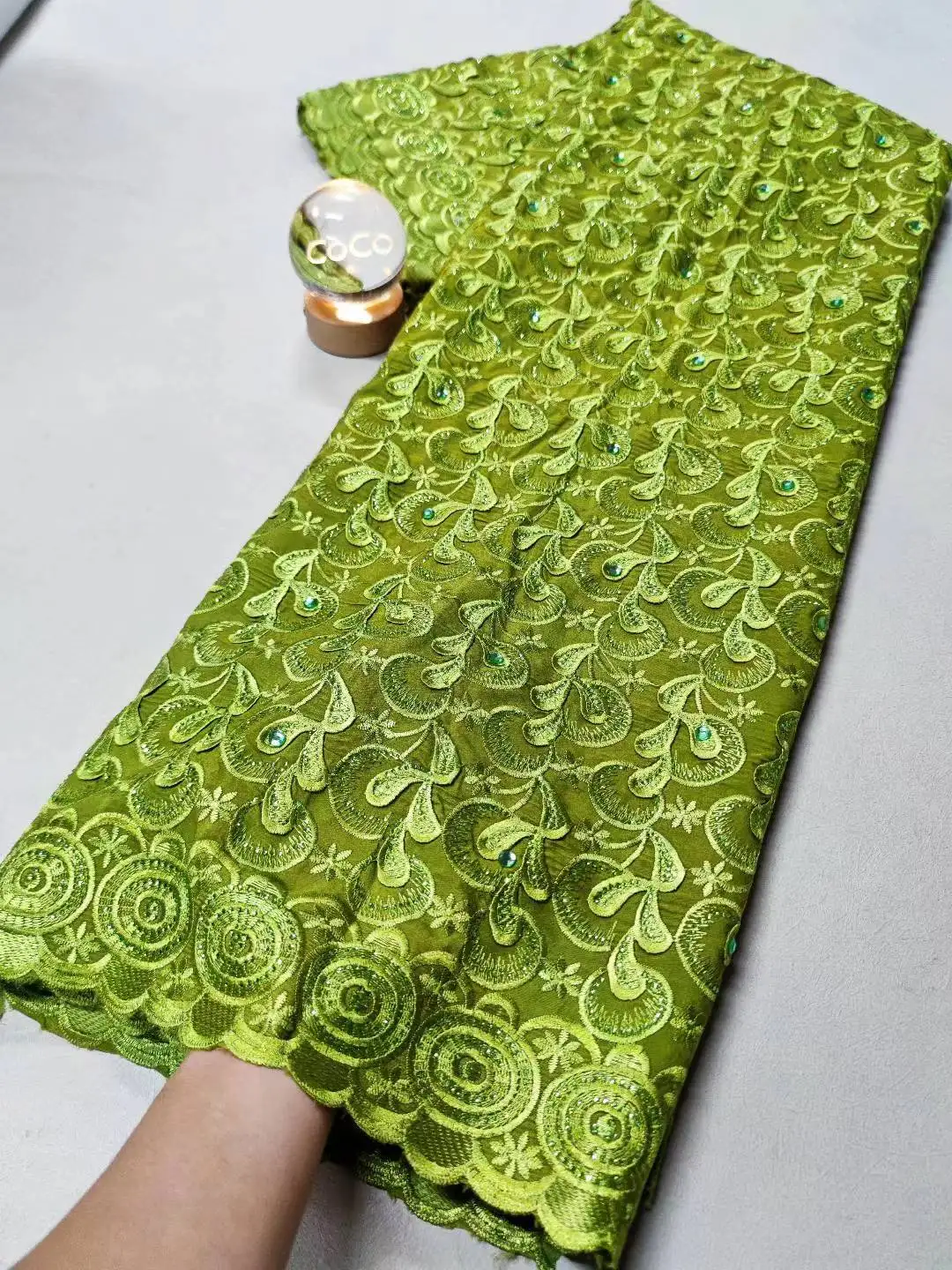 

Нигерийская кружевная ткань премиум-класса для свадебного платья и свадебного платья - тюль с вышивкой, высококачественная мягкая хлопковая дамасская ткань, материал 5 ярдов