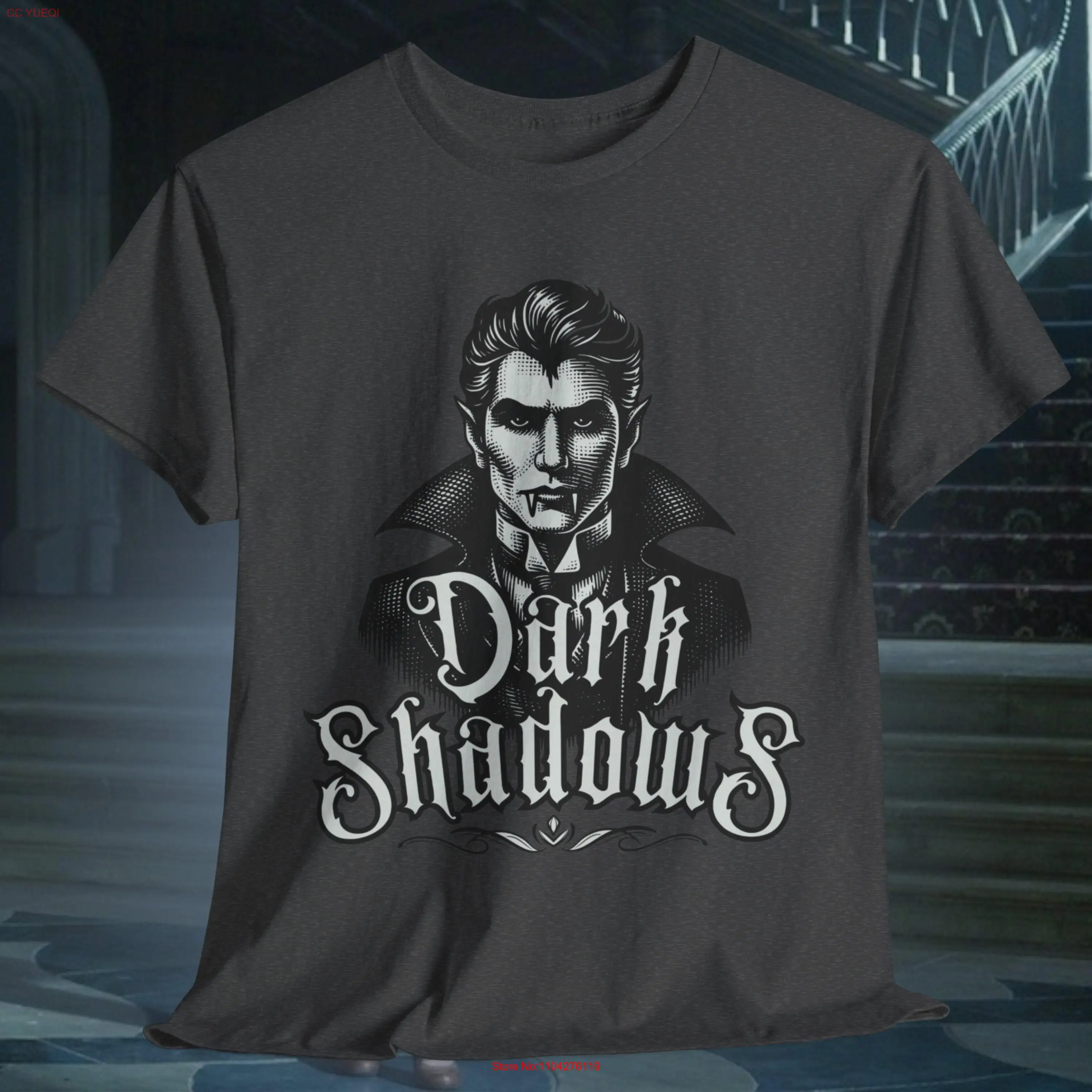 Dark Shadows T Shirt Vampire Halloween gift for Spooky Season Barnabas Collins handsome horror movie aesthetic