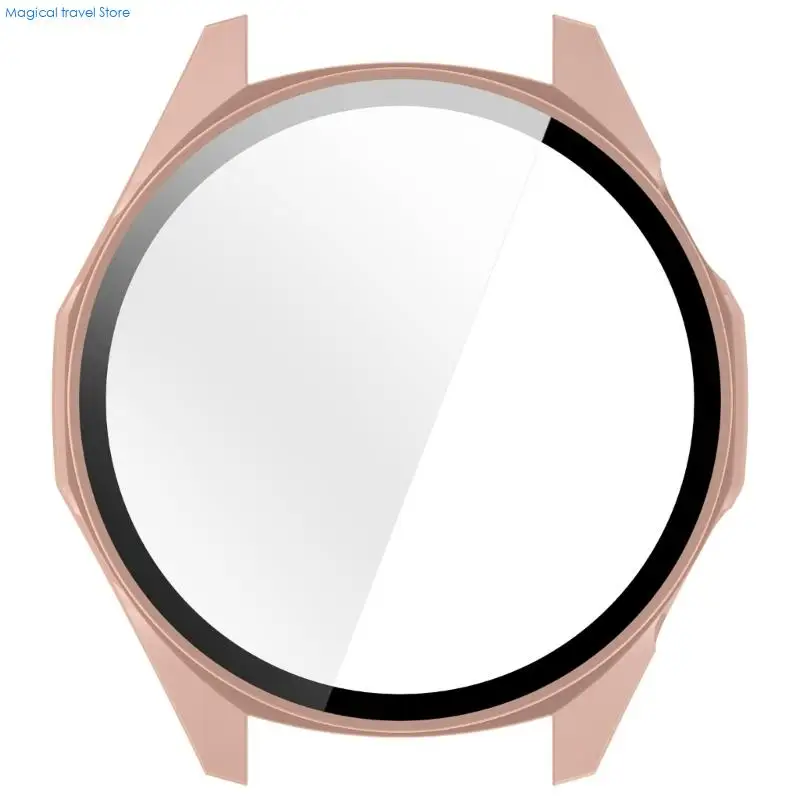 N2UB Case with Tempered Glass Film for GT6 46MM Protector Cover Watch Screen Protector Film Smartwatch Housing Shell