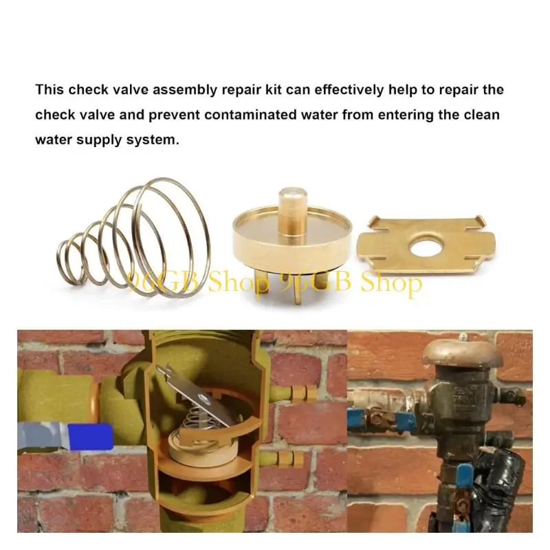 96GB Anti Corrosion Repair Valves Accessory Repair Tool Repair Solution with Anti Backflow 905-051 Replacements for Febco