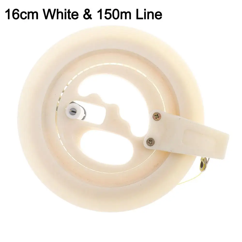 Línea de cuerda trenzada creativa para cometas, herramienta con mango, enrollador, rueda de fuego, carrete de cometa voladora