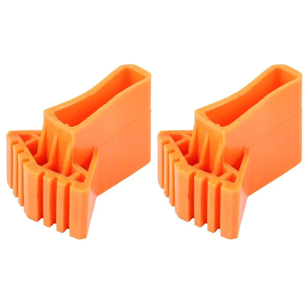 

2 Pcs Ladders Folding Mat Feet Covers Non-slip Non-skid Pads Orange Protector Rest