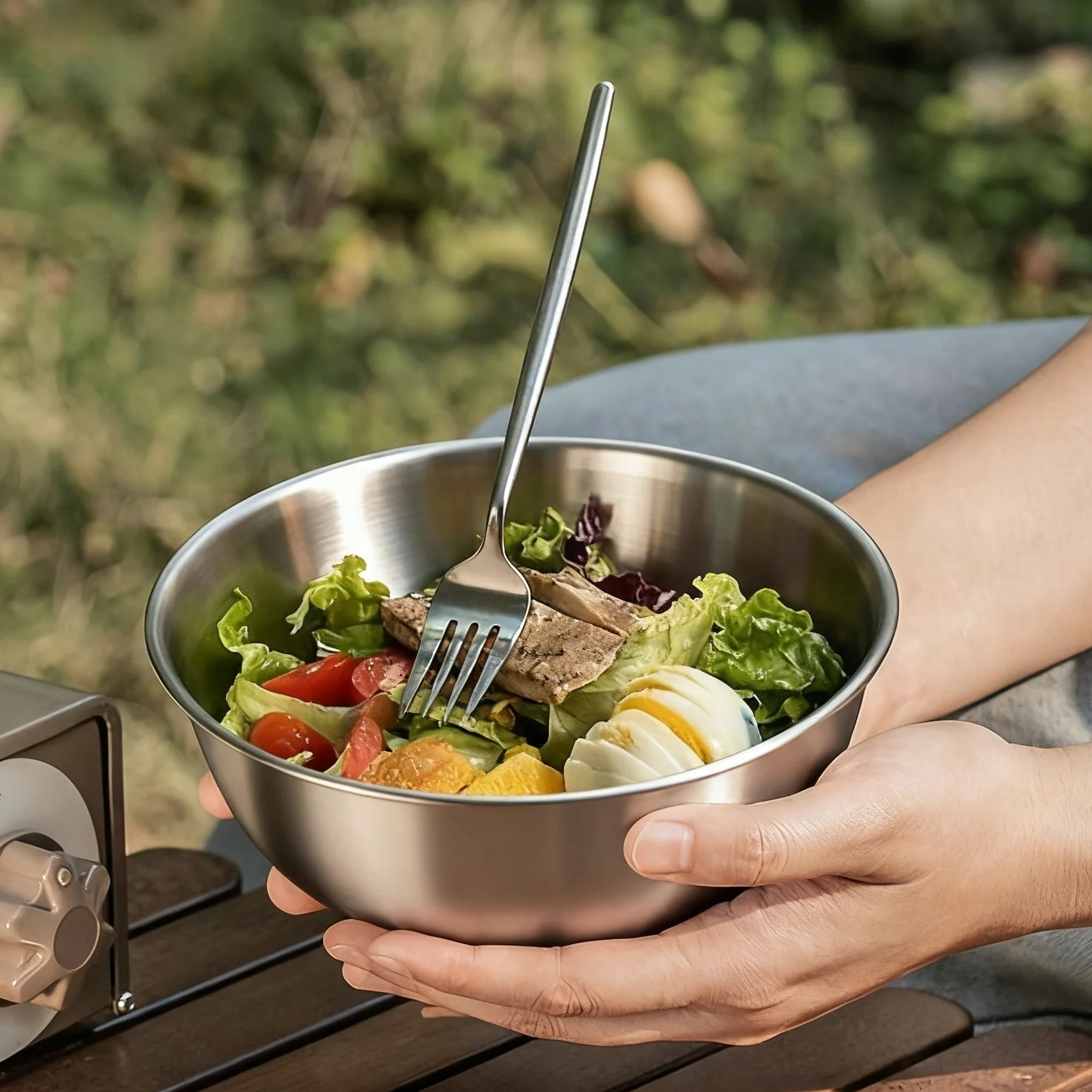 1/3pcs Stainless Steel Bowls with Scale Line Large Capacity 