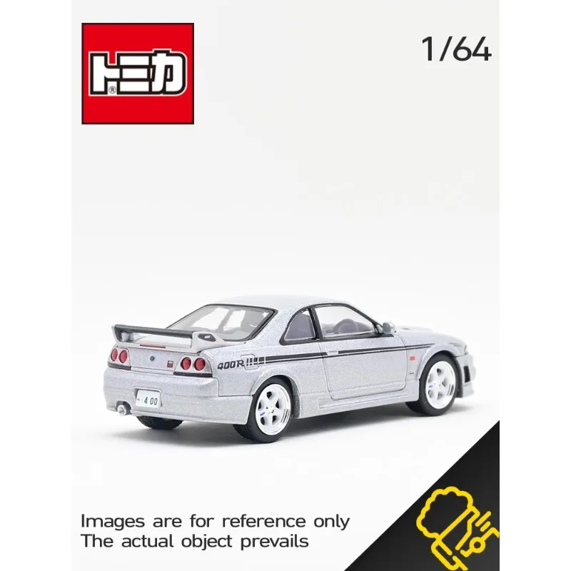 TAKARA TOMY TOMICA TLV LV-N NISMO 400R Matsuda Secondary GTR R33 Diecast alloy car model Silver holiday gift toy for children.