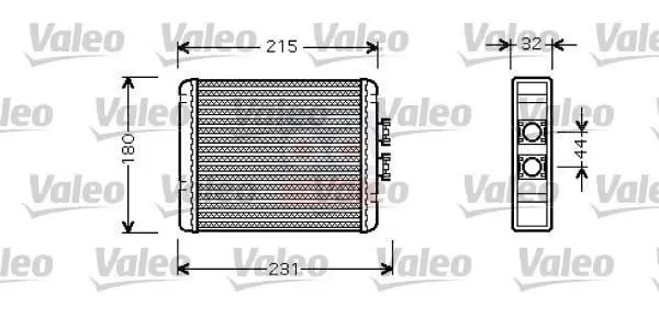 Store code: 812319 for heater radiator A2 air conditioning BINEK (imported)