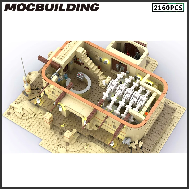 الفيلم الشهير وحدات العمارة Freetown Cantina MOC اللبنات لتقوم بها بنفسك تجميع الطوب عرض جمع نموذج اللعب الهدايا