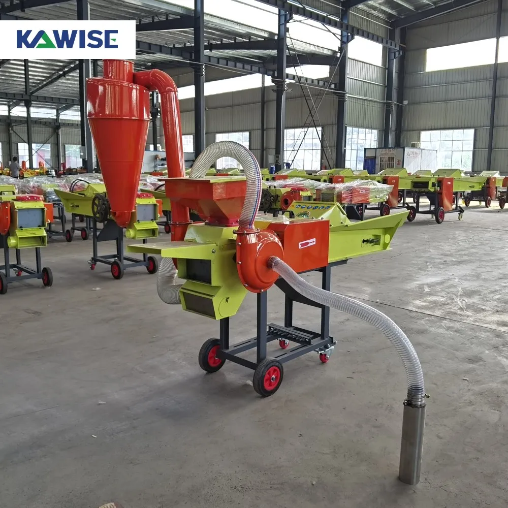 AIROW New Self Priming Grass Grain Crusher Electric High Output Dual Discharge Adjustable Output for Farm Feed Workshops Small