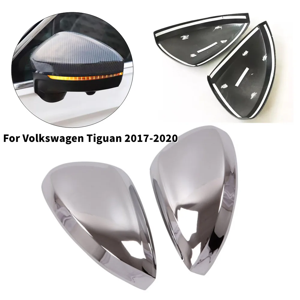 

2 шт. для Volkswagen Tiguan 2017-2020: накладки на боковые зеркала заднего вида, внешние декоративные элементы для автомобиля