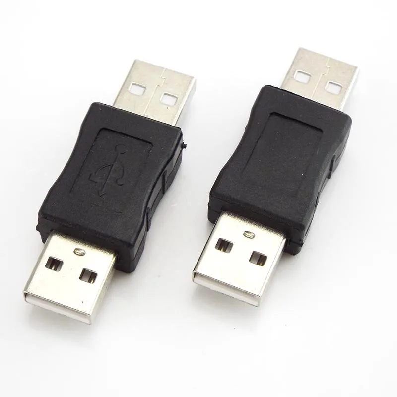 5 uds conector USB 2,0 macho a macho Micro adaptador extensor de enchufe Cable convertidor para PC portátil E4