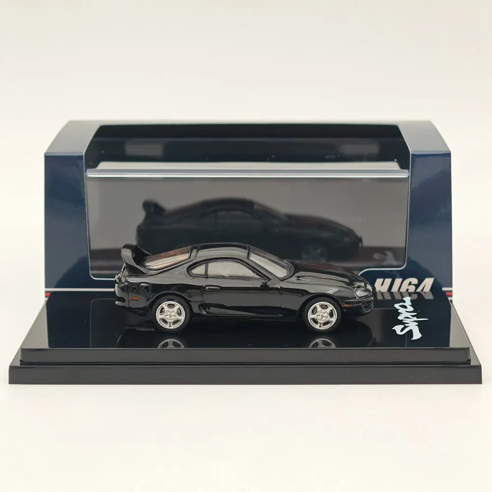 Hobby Japan 1/64 For SUPRA RZ JZA80 with Active Spoiler Parts Black HJ642042BK Diecast Models Car Collection Auto Toys Gift