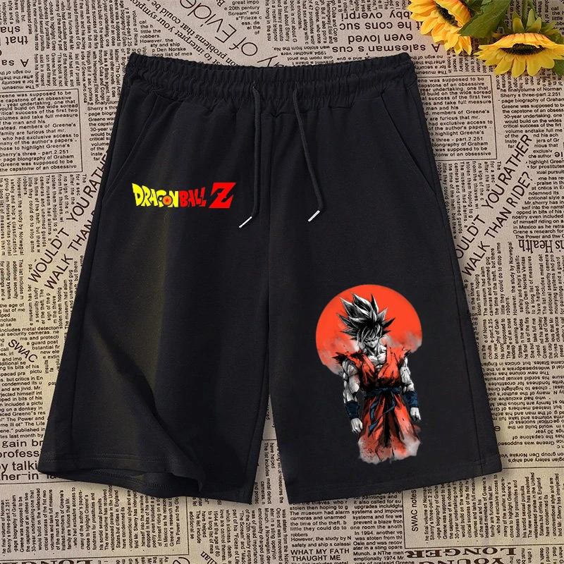 Dragon Ball Goku Graphic Shorts Unisex, Summer Casual Streetwear, Fashion Gym Sports Athletic Five-point Pants for Daily Outfit