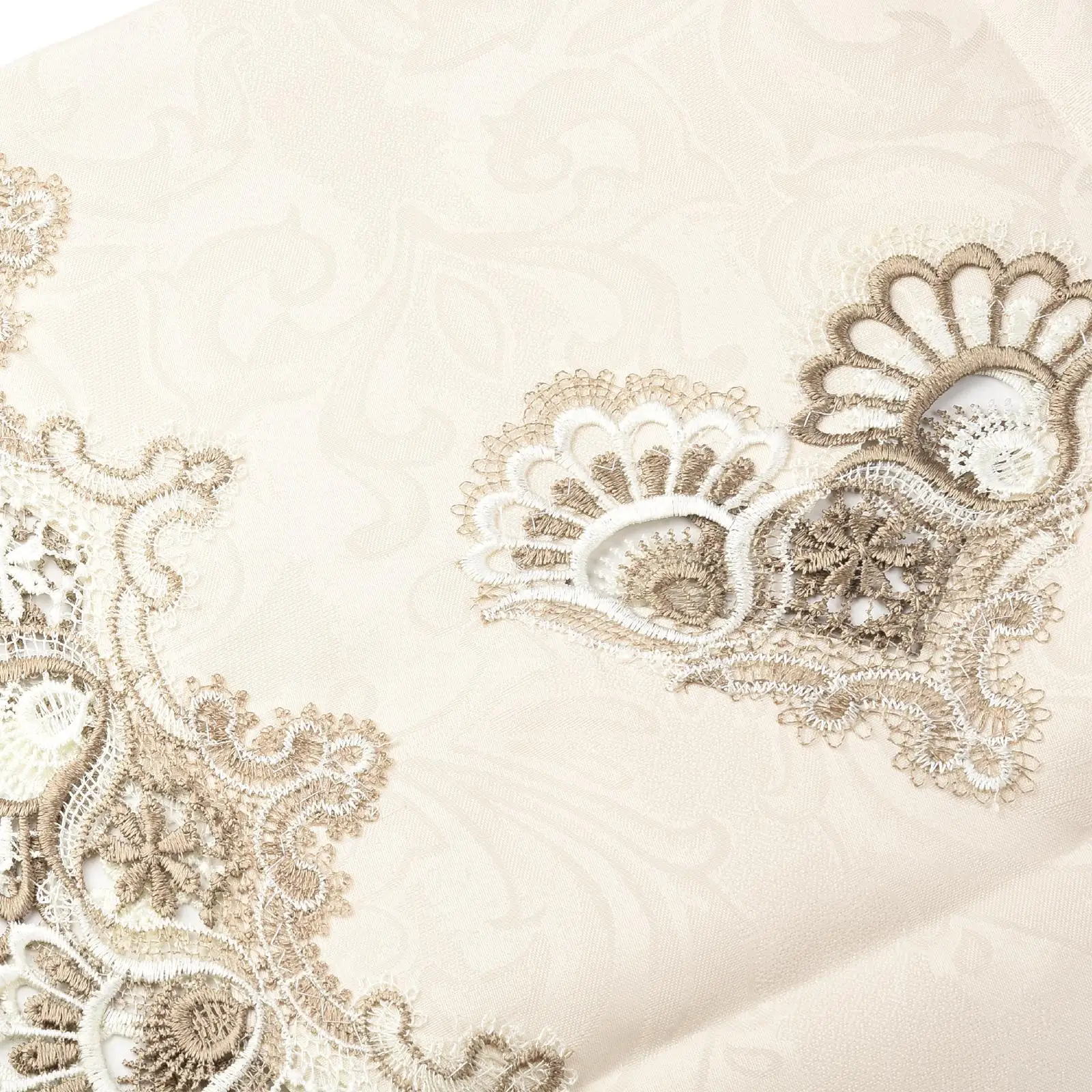 Hollow Carved Lace Tablecloth European Embroidered Design Made of Polyester Perfect for Tea Parties Birthdays and Weddings