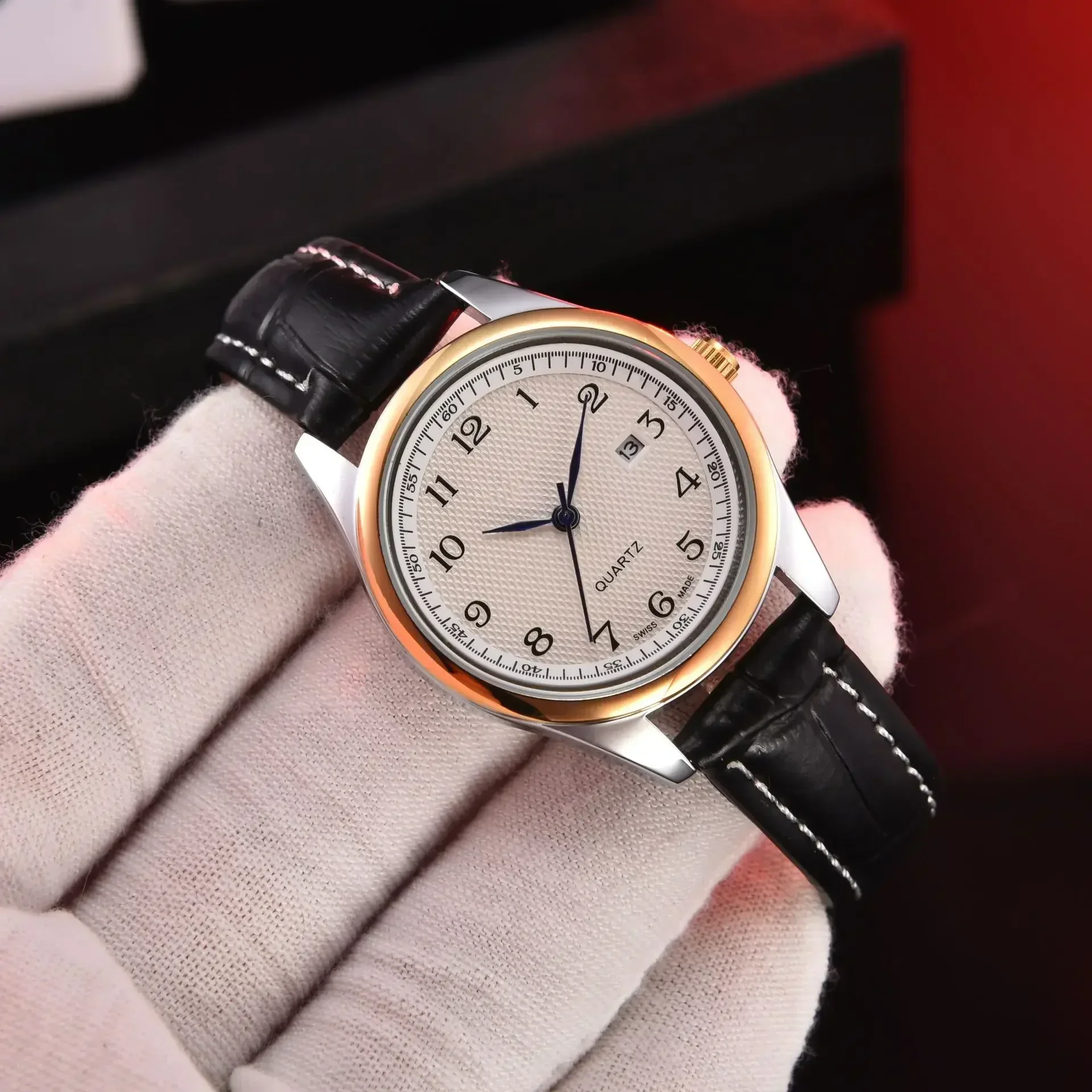 2025 New Men's Watches Military Pilot's Quartz Watch Men Simple Luminous Waterproof Wristwatch Business Leather Clock