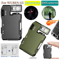 For WUBEN G5 400Lumens Mini EDC Flshlight RGB&White Rechargeable Pocket-Sized Brilliance Keychain Light Waterproof For Outdoor C