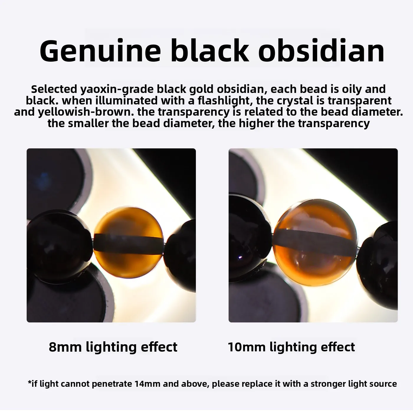 Chinese Style Natural 8a Grade Obsidian Bracelet Good Luck Fortune Calm Double Layer Beaded Bracelet For Women Men Anxiety Relie